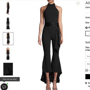 Alice + Olivia High-Low Jumpsuit Small Size 2